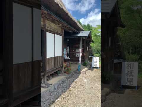 【南砺市】和紙のドレス|越中五箇山 相倉合掌造り集落 サムネイル