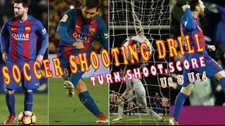 Soccer Shooting Drill U8 & U14 | Turn Shoot Score Celebrate | Fun Activity Drills