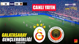 Canli Galatasaray Vs Gençlerbi̇rli̇ği̇ Süper Lig 2526 Canlı Video Oyunu Simülasyonu