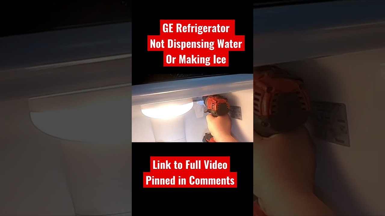 GE Refrigerator Not Dispensing Water or Making Ice FIXED! shorts 