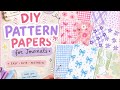 DIY Pattern Paper for Journals ✨ Easy & Aesthetic