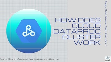 Google Cloud Dataproc Cheat Sheet Part 1 - How does Cloud Dataproc Cluster Work