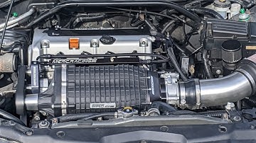 Supercharged TSX.                                         Engine build with a few street pulls.