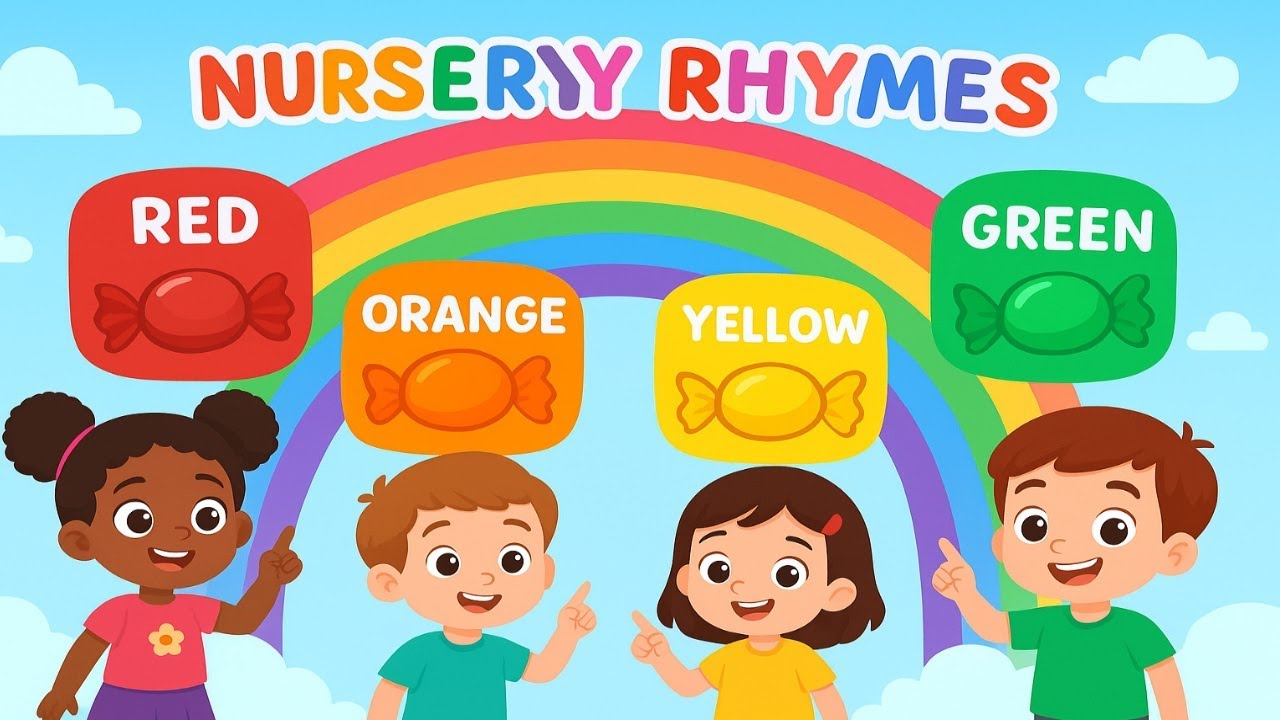 Учим цвета с конфетами и леденцами 2025 | Весёлые обучающие видео для детей и малышей | Песни про...