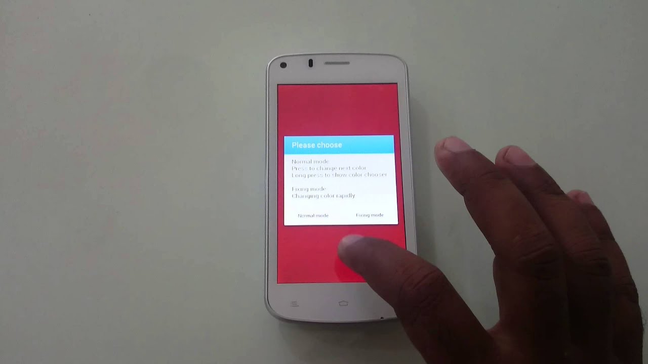 Gionee P3 Display Colours Test