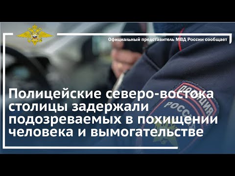 Ирина Волк: Полицейские столицы задержали подозреваемых в похищении человека и вымогательстве
