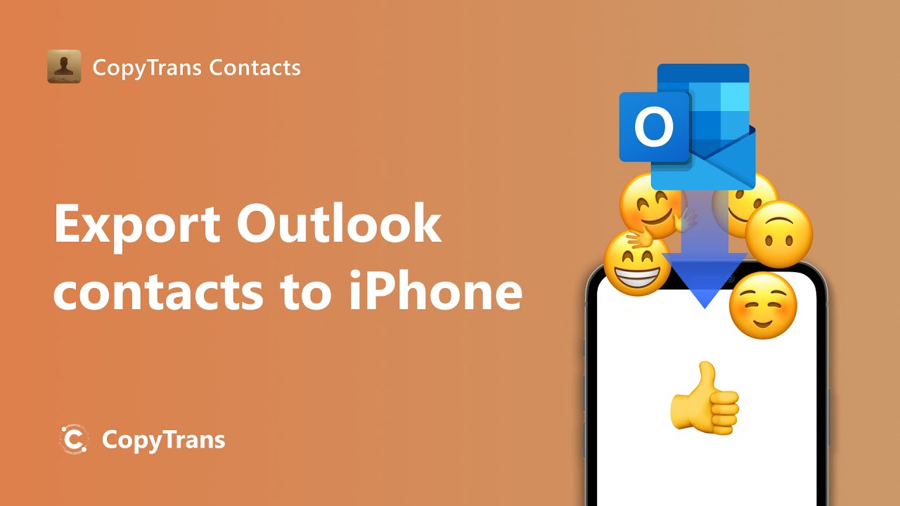Export Outlook Contacts To IPhone YouTube