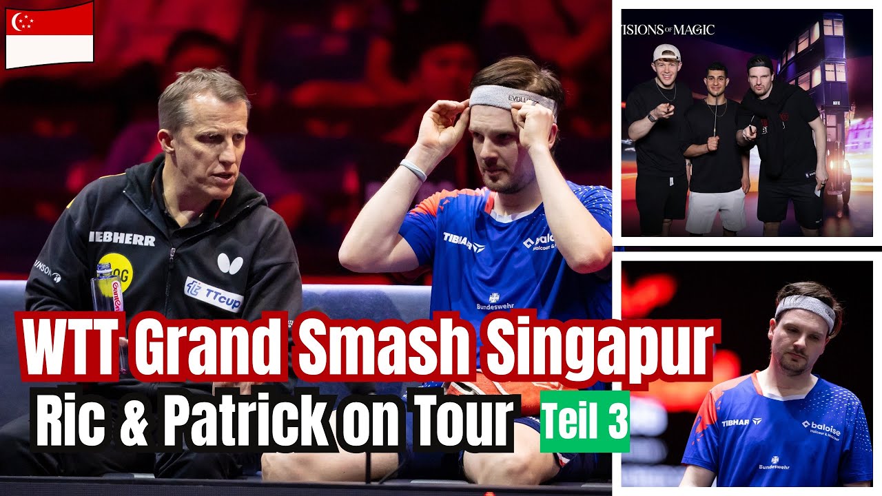 WTT Grand Smash Singapur Teil 3 | Matchday, Analyse 📈, Training gegen Abwehr & Harry Potter 🪄 