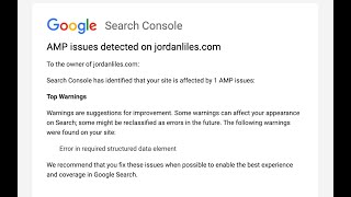Solved: Error in required structured data element Google Search Console error (Squarespace)