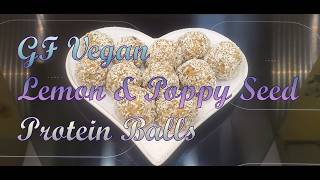 GF Vegan Lemon &amp; Poppy Seed Protein Balls