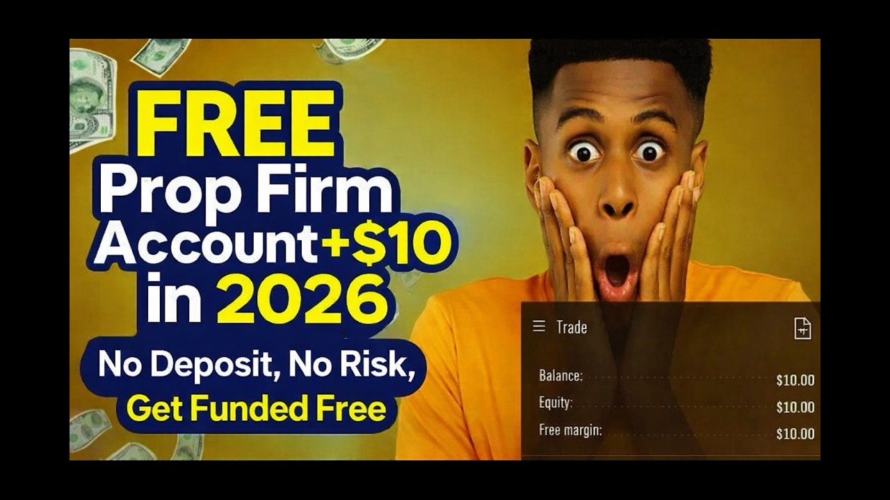 FREE Prop Firm Account+$10 ndb in 2026| No Deposit, No Risk, Get Funded Free