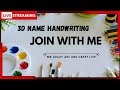 Live art and craft name art comment now live stream