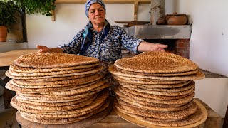 Baking Traditional Lezgi Bread from Organic Wheat