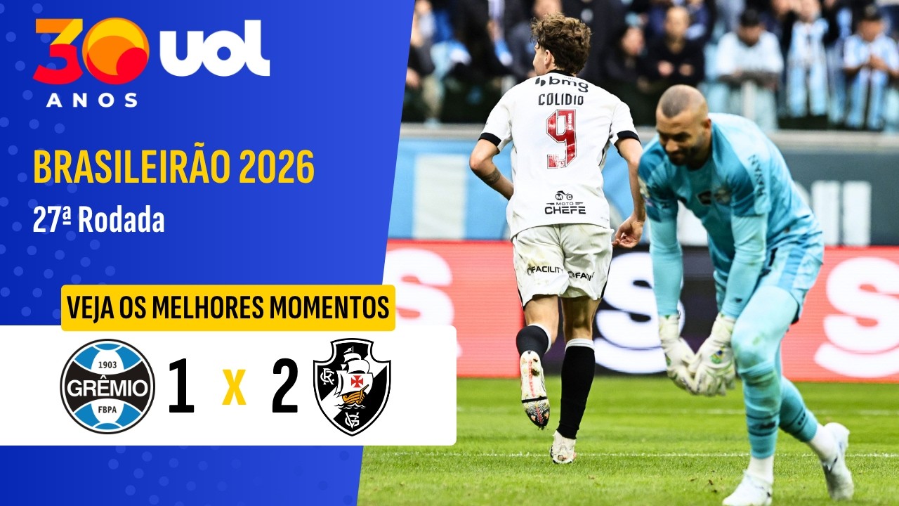 GRÊMIO 1 X 2 VASCO | BRASILEIRÃO 2026 | MELHORES MOMENTOS