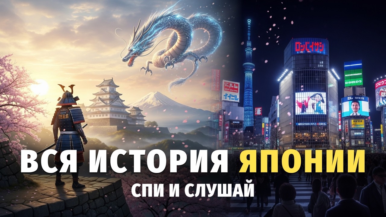 🌙 Лекция для сна 🇯🇵🏯 Вся история Японии: от рыболовов-бездельников до роботов-жрецов