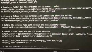 USING THE PYTHON CONSOLE IN QGIS