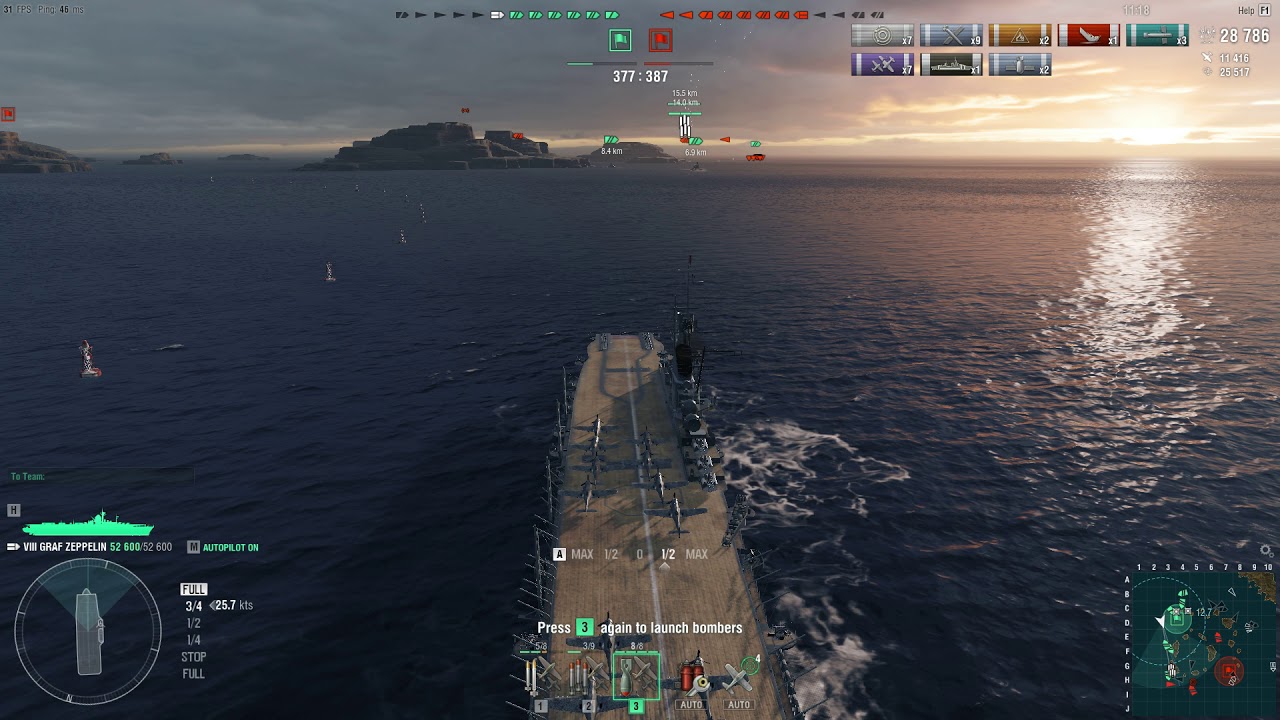 World of Warships - Randoms [Graf Zeppelin]