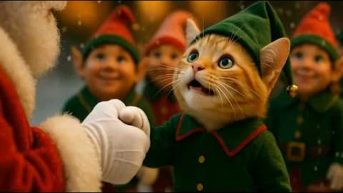 🐱Orange Cat Scully Becomes an Elf to Help Save Christmas🎅 🎄