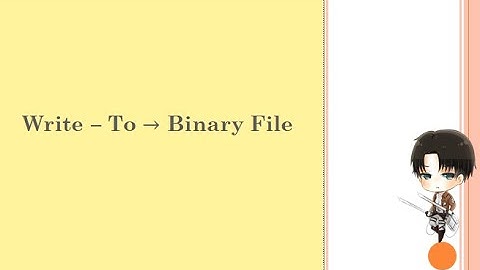 Write Data to Binary File (in Java)