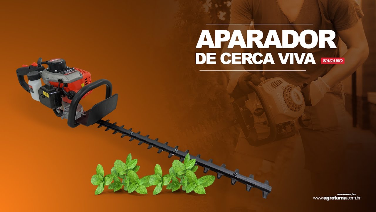 Aparador de Cerca Viva a Gasolina 23,6cc 560mm 2 Tempos - Nagano |…
