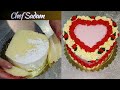 Heart Cake | Valentine Heart Cake Tutorial | Heart Cake Decorating Video | 260
