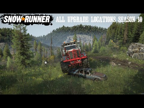 All Phase/Season 10 Upgrade Locations Mack And Kenworth Engines SnowRunner New Update DLC M917 963