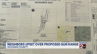 Hickman County TN residents upset about proposed police firing range