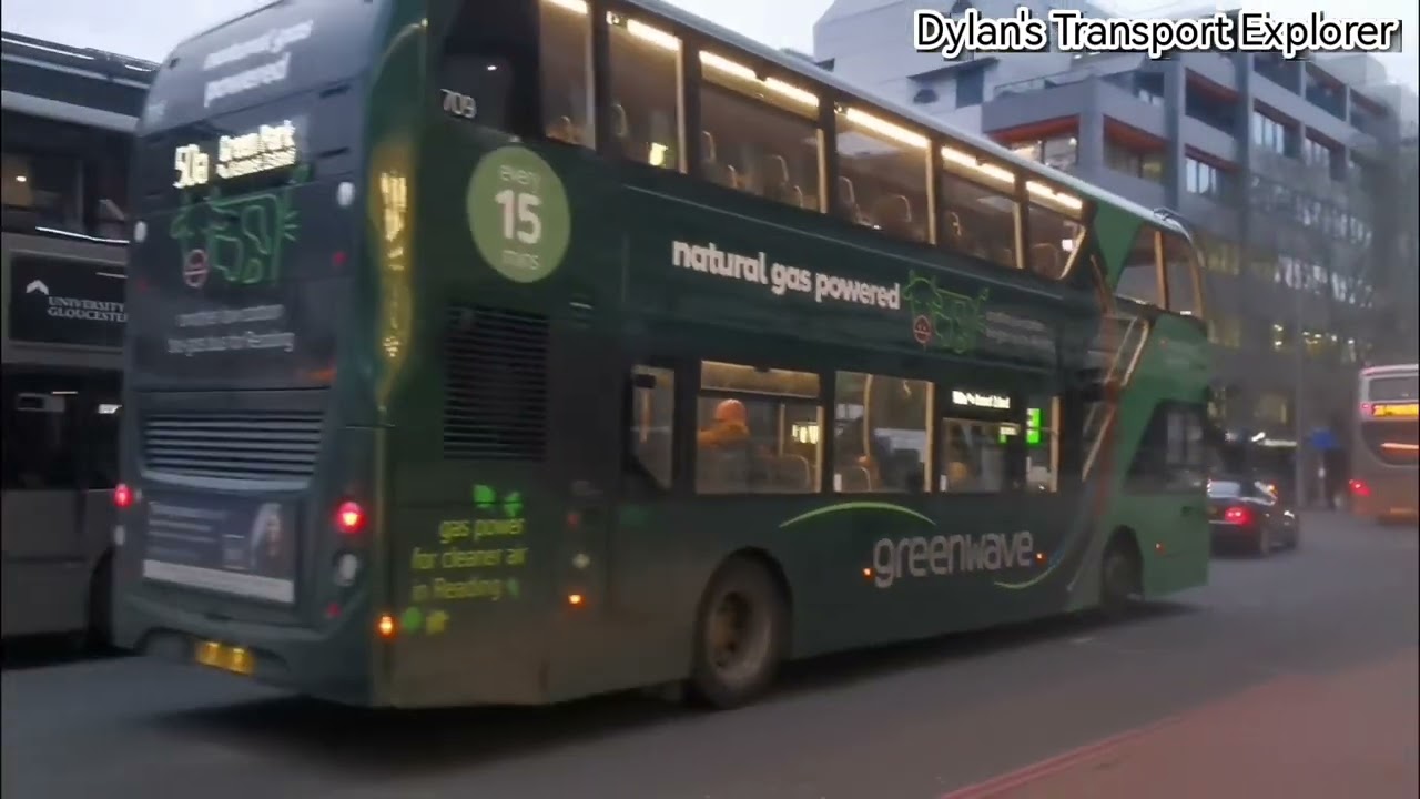 Reading Buses Scania N28OUD ADL Enviro400 City CBG New Route 50a To Kennet Isiand.