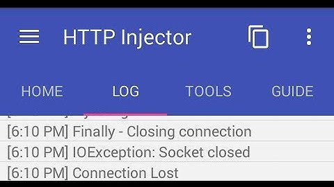 Http Injector Connection Problem Solution