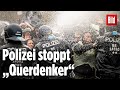 „Querdenker“-Demo in Berlin: Wasserwerfer im Einsatz gegen Demonstranten