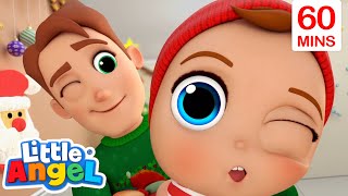 Who's At The Door? 🚪Karaoke! ❄️ | Best Of Little Angel! | Sing Along With Me! | Kids Songs