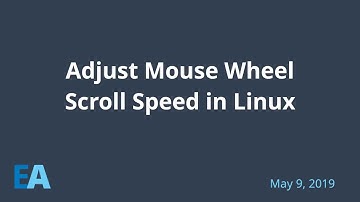 Adjust Mouse Scroll Wheel Speed in Linux