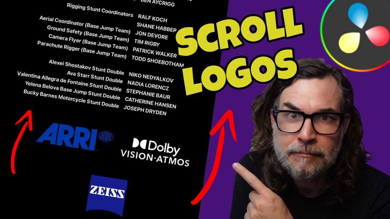 Scrolling Logos in DaVinci Resolve (No Fusion, No Keyframes) - YouTube