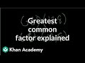 Understanding Greatest Common Factor | Pre-Algebra