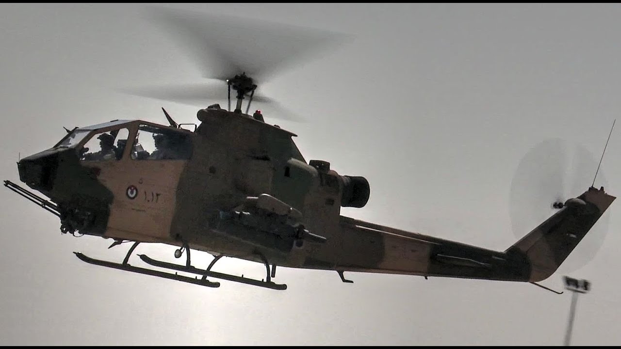 Jordanian Army's Most Advanced Helicopter – AH-1F Cobras Landing