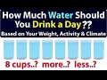 How Much Water Should You Drink a Day, based on Your Weight, Climate & Activity