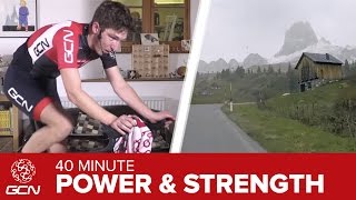 Power & Strength Training: 40 Minute Indoor Cycling Workout – Passo Giau