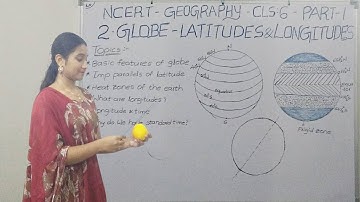 NCERT Class 6 Geography Chapter 2 Part 1:GLOBE - LATITUDES AND LONGITUDES | telugu