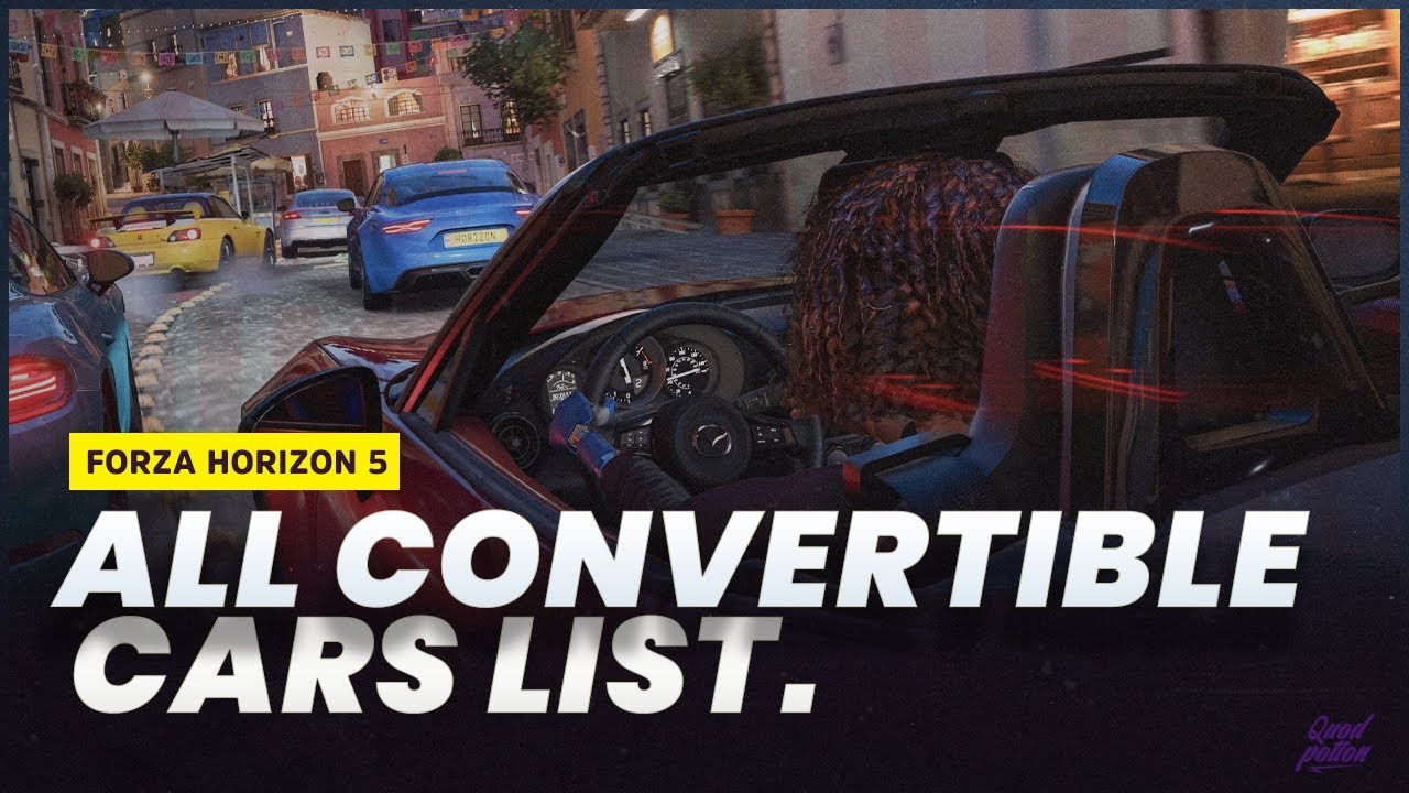 FORZA HORIZON 5 Every convertible car YouTube