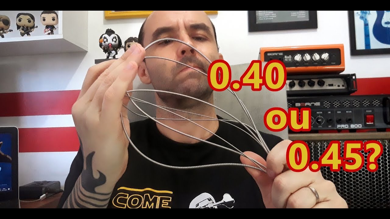 Qual o melhor calibre para usar no baixo? Cordas 0.40 ou cordas 0.45?