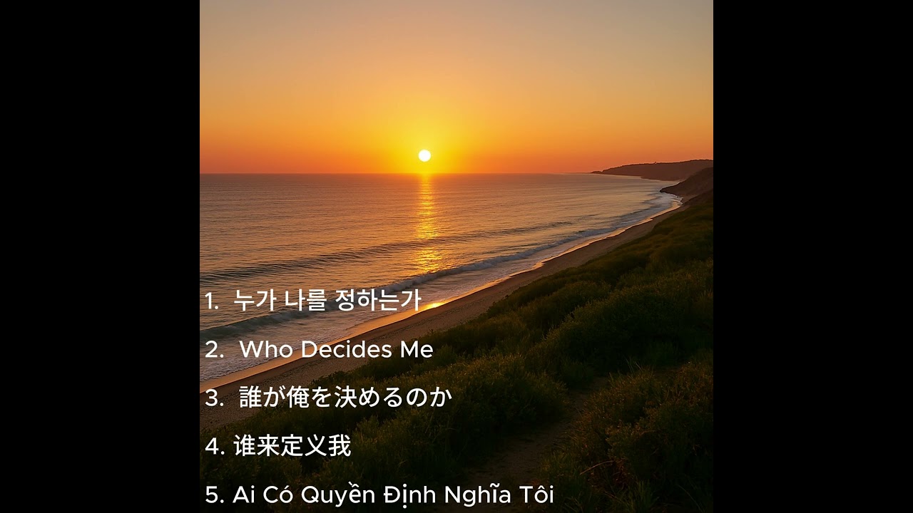 누가 나를 정하는가 | Who Defines Me | 誰が私を決めるのか | 谁来定义我 | Ai Định Nghĩa Tôi  