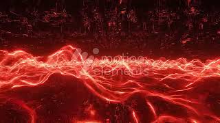 MotionElements dynamic red energy wave abstract background animation preview
