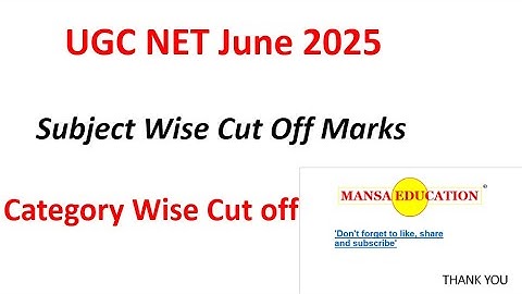 Comparative Study of Religions UGC NET cut off 2025