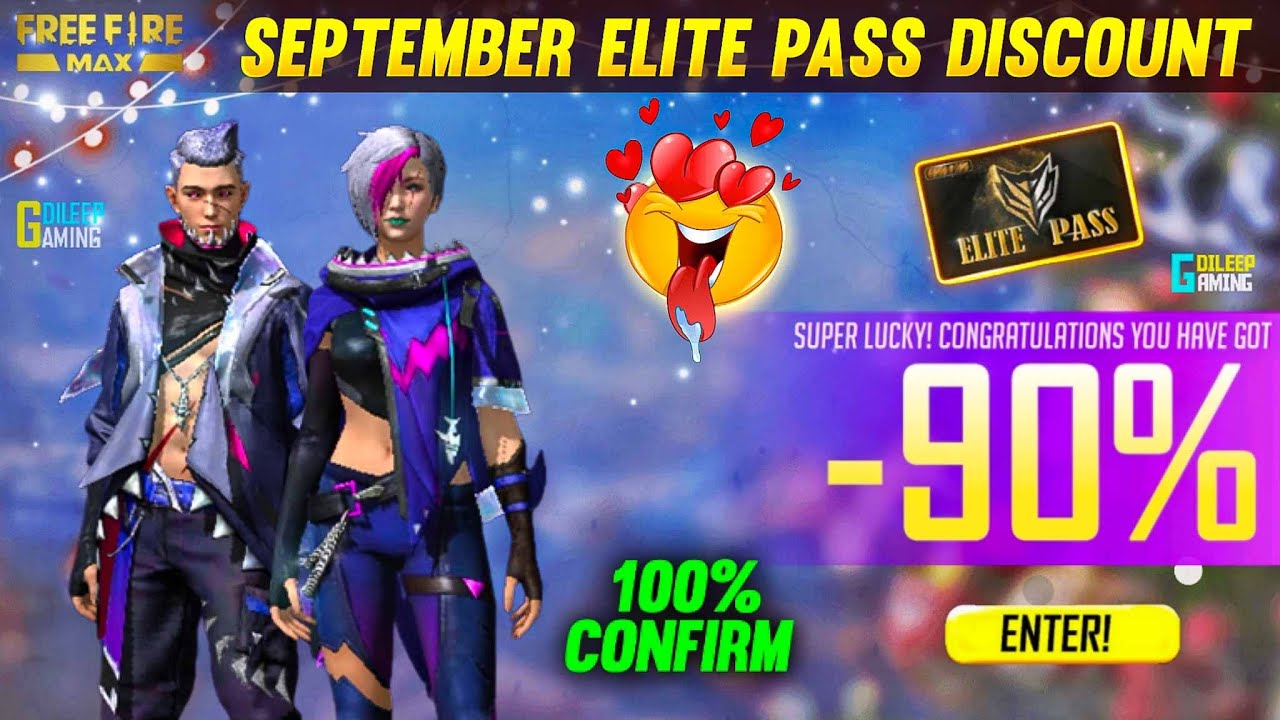 I GOT 90% DISCOUNT SEPTEMBER ELITE PASS FREE FIRE | MYSTERY SHOP 14.0 CONFIRM | ELITE PASS DISCOUNT