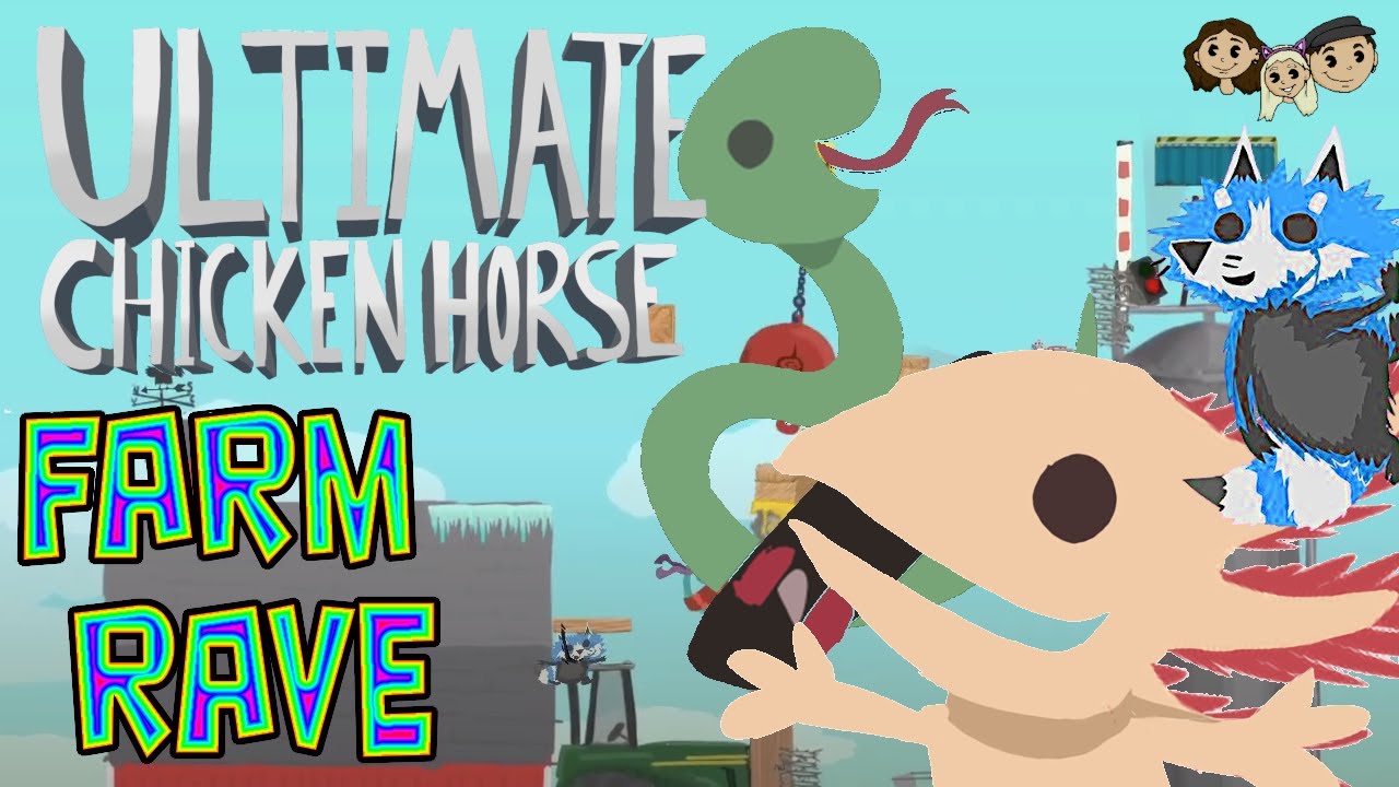 Ultimate Chicken Horse Gameplay #18 : FARM RAVE | 3 Player - YouTube