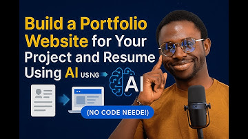 Build a Portfolio Website for Your Project and Resume Using AI (No Code Needed!)