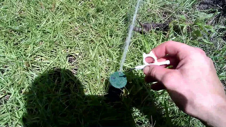 How to adjust an orbit sprinkler head