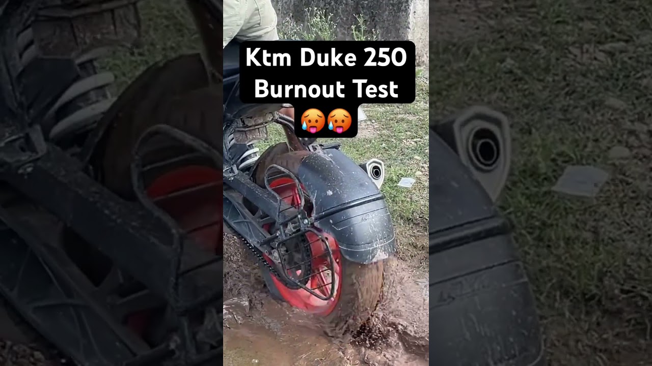 Ktm Duke 250 Burnout Test 🥵🥵 