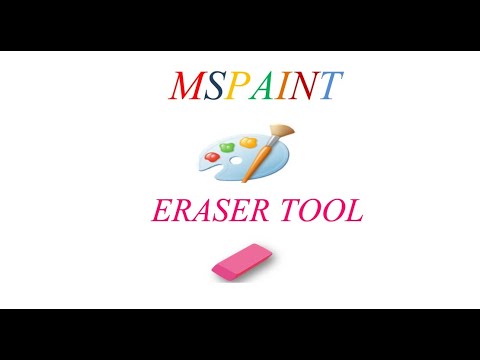 "PAINT TOOLS - ERASER TOOL | HOW TO INCREASE SIZE OF ERASER | HOW TO CREATE CHESSBOARD IN PAINT "