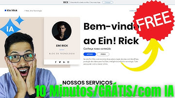 Como Criar um Site COMPLETO com a Wix e IA em Menos de 10 Minutos (Grátis e Profissional!)